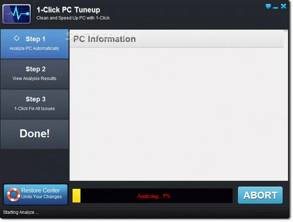1-Click PC Tuneup Crack Plus License Key