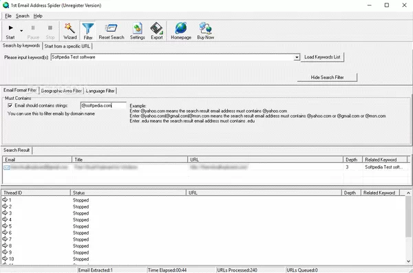 1st Email Address Spider Crack & Serial Key