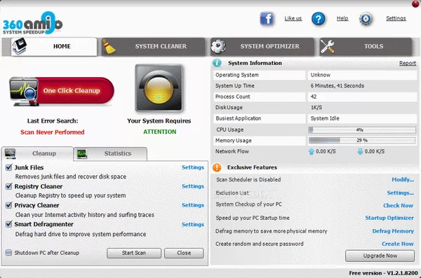 360Amigo System Speedup Crack & Keygen