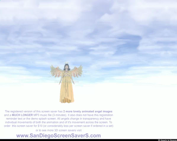 3D Angels in Heaven Screensaver Crack With License Key