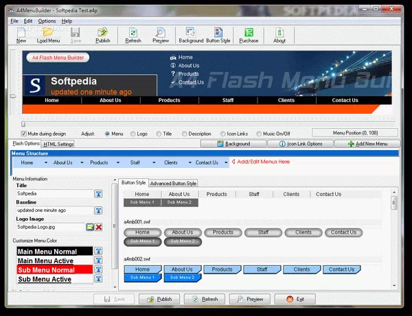 A4MenuBuilder Crack + Serial Key Updated