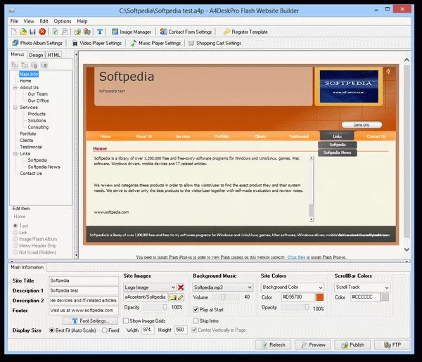 A4DeskPro Flash Website Builder Crack & License Key