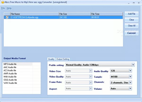 Abcc Free Music to MP3 AMR AAC OGG Converter Crack + License Key Updated