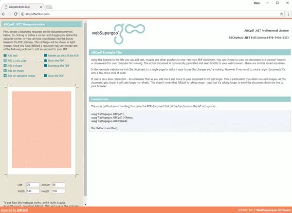 ABCpdf .NET Crack + Serial Key (Updated)