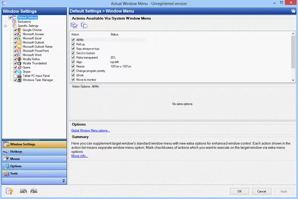 Actual Window Menu Crack + License Key Download