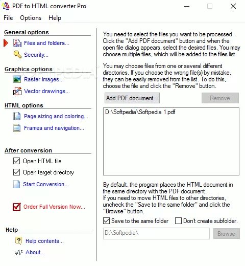 Advanced PDF to HTML converter Activator Full Version