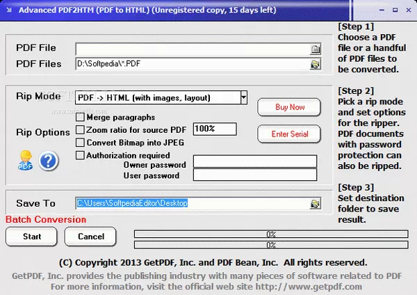 Advanced PDF2HTM (PDF to HTML) Crack With License Key