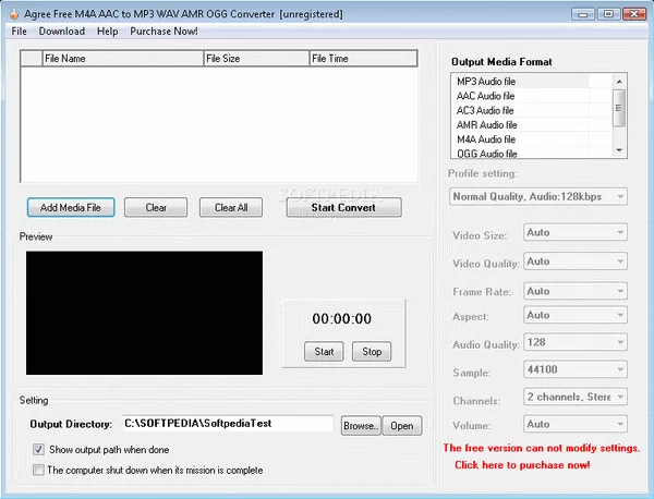 Agree Free M4A AAC to MP3 WAV AMR OGG Converter Crack With Serial Number