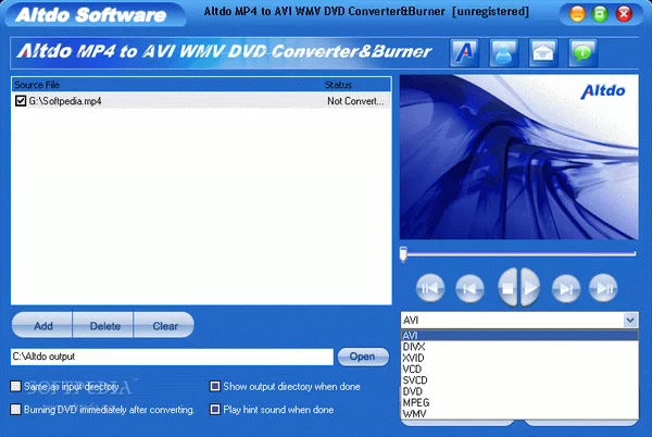 Altdo MP4 to AVI WMV DVD Converter&Burner Crack Plus Keygen