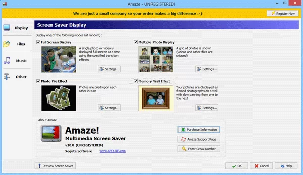 Amaze Multimedia Screen Saver Crack & Keygen