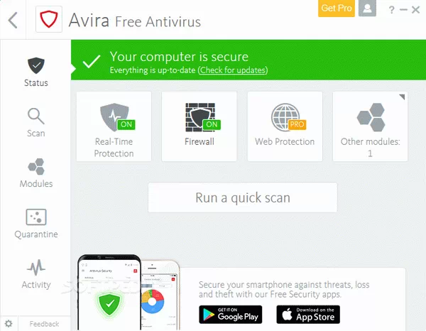 Avira Free Antivirus Crack + License Key Download