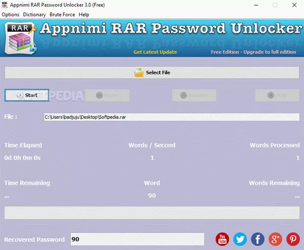 Appnimi RAR Password Unlocker Crack Plus Serial Number