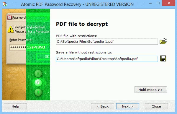Atomic PDF Password Recovery Crack + Serial Number Updated