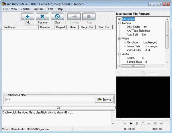 AVI Direct Maker - Batch Converter Crack + Serial Key