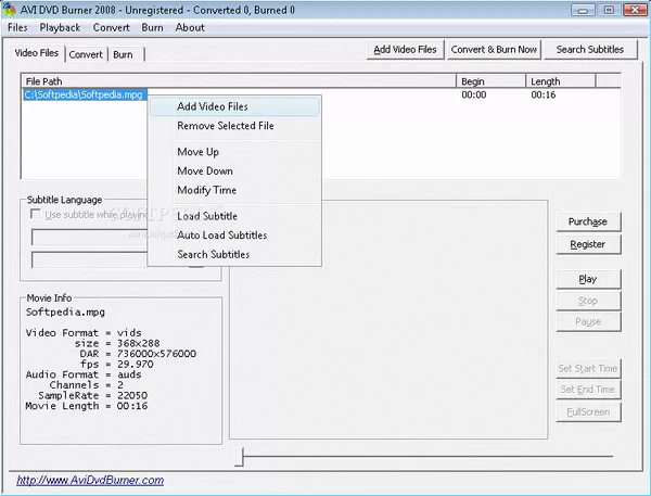 AVI DVD Burner 2008 Crack + Serial Number Updated