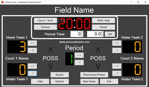 Basketball Scoreboard Dual Crack With License Key