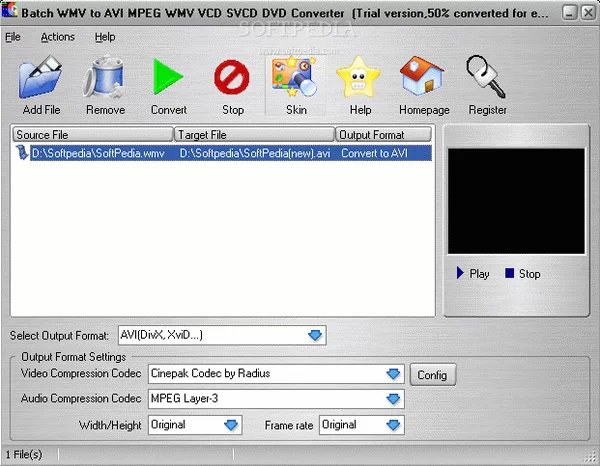 Batch WMV to AVI MPEG WMV VCD SVCD DVD Converter Crack + Activation Code Download 2025