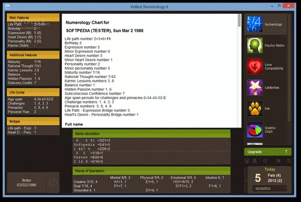 VeBest Numerology Crack + Serial Number Updated