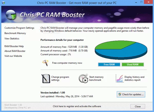 Chris-PC RAM Booster Crack Plus Keygen