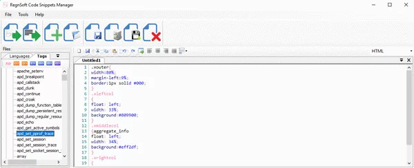 RegnSoft Code Snippets Manager Crack + Serial Key (Updated)