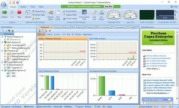 Colasoft Capsa Standard Crack + Serial Number Updated