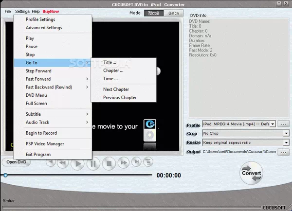 Cucusoft DVD to iPod Converter Crack With Activation Code Latest 2025