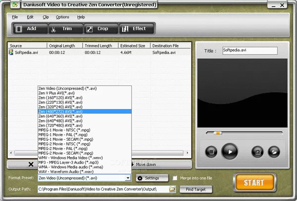Daniusoft Video to Creative Zen Converter Crack & Activation Code