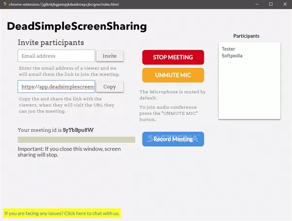 DeadSimpleScreenSharing for Chrome Crack Full Version