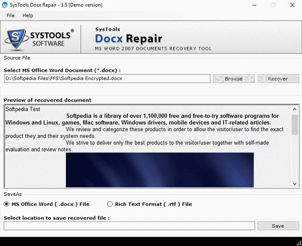 Docx Repair Crack + Keygen