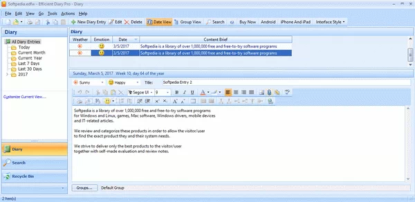 Efficient Diary Pro Crack Plus Activation Code