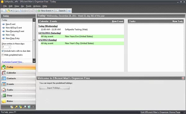 Efficient Man's Organizer Free Crack + Serial Number Download