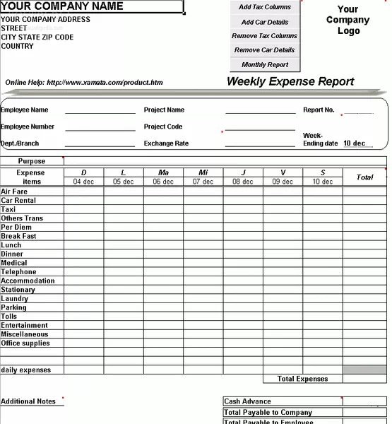 Expense Sheet Crack With Serial Number