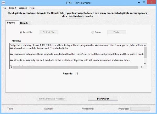 FDR - Find Duplicate Records Crack Full Version