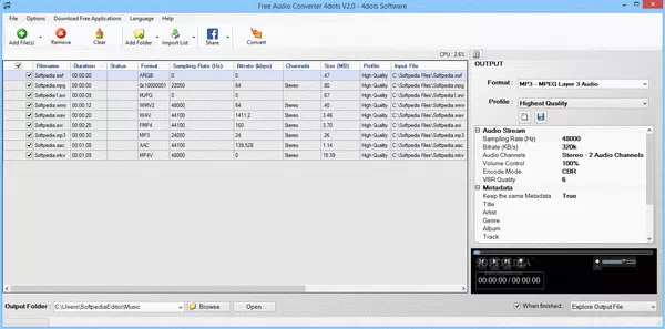 Free Audio Converter 4dots Crack + Activation Code Download