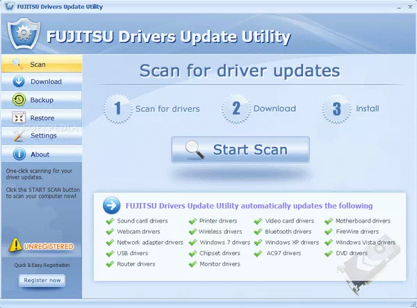 FUJITSU Drivers Update Utility Crack With License Key Latest