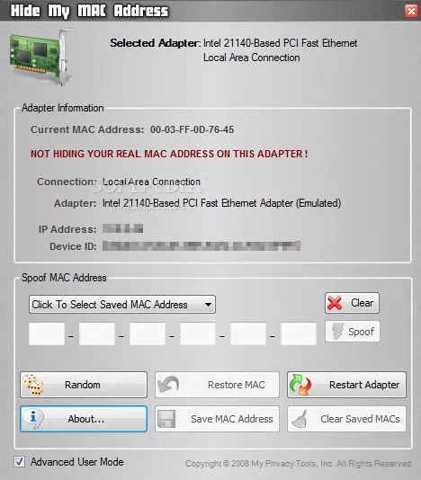 Hide My MAC Address Crack + Activation Code