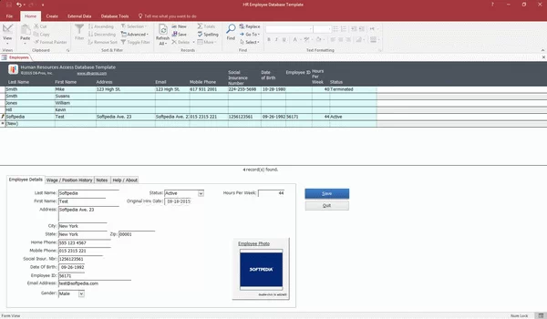 HR Employee Database Template Crack + Activator Updated