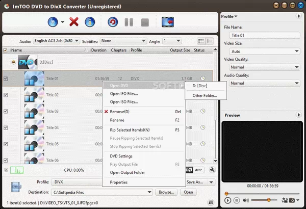 ImTOO DVD to DivX Converter Crack With License Key 2025