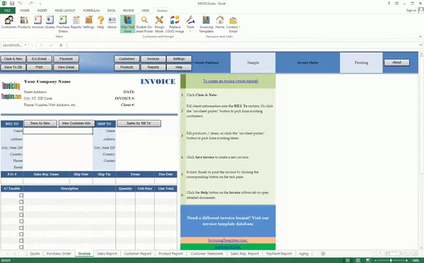 Invoice Manager for Excel Crack Plus Serial Key