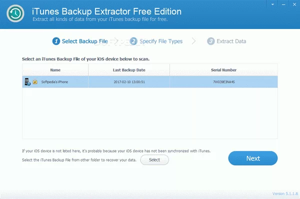 iTunes Backup Extractor Free Edition Crack With Serial Key