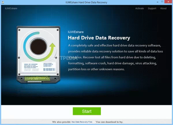 IUWEshare Hard Drive Data Recovery Crack Plus License Key