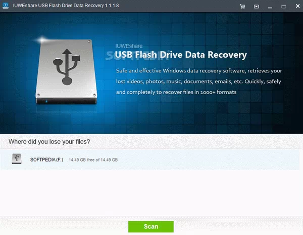IUWEshare USB Flash Drive Data Recovery Crack With Keygen Latest 2025