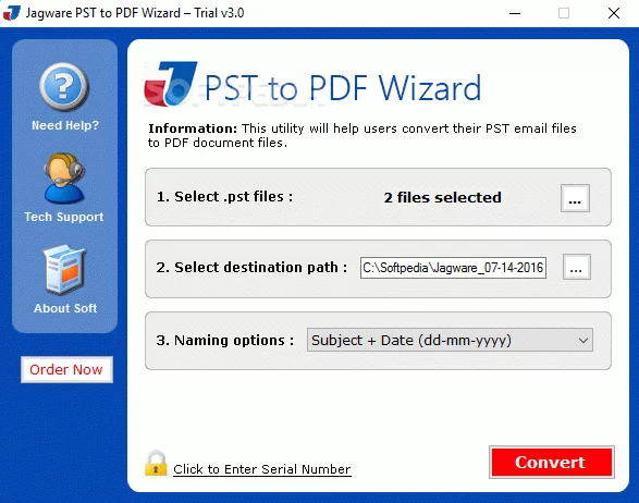 Jagware PST to PDF Wizard Crack Plus Serial Number