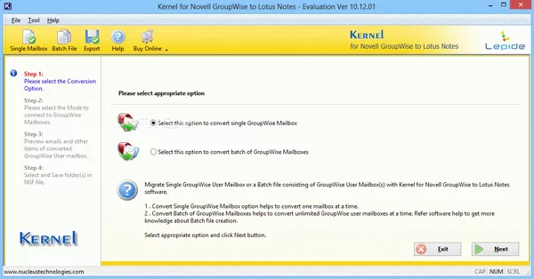 Kernel for Novell GroupWise to Lotus Notes Crack + Activation Code Updated