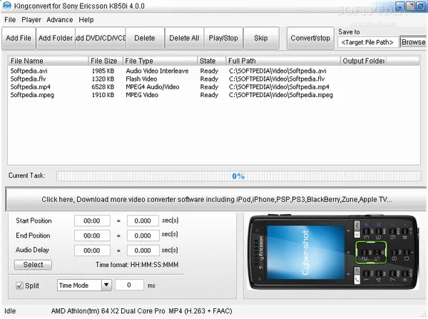 KingConvert For Sony Ericsson K850i Crack + License Key Download