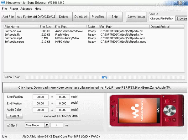 KingConvert For Sony Ericsson W910i Crack Plus License Key