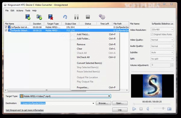 KingConvert HTC Desire C Video Converter Crack + Serial Number Updated