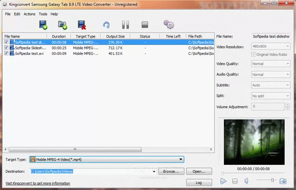 Kingconvert Samsung Galaxy Tab 8.9 LTE Video Converter Crack + Serial Number