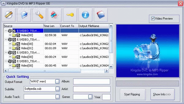 Kingdia DVD to MP3 Ripper Serial Key Full Version