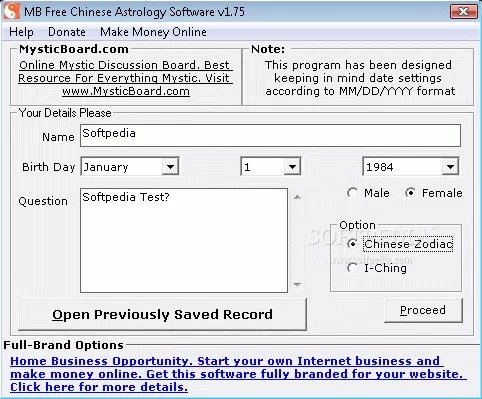 MB Free Chinese Astrology Software Crack + Serial Number Updated